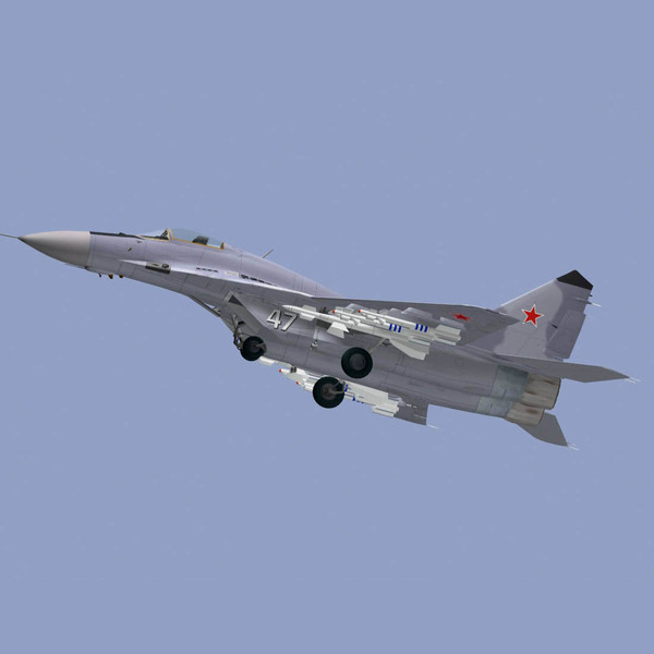 russian jet fighter 3d 3ds - Mig29C Fulcrum by mach 3 graphics
